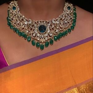 Victorian polki Necklace and Earrings